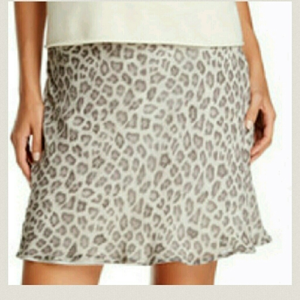 JOIE Animal Print Skirt Medium